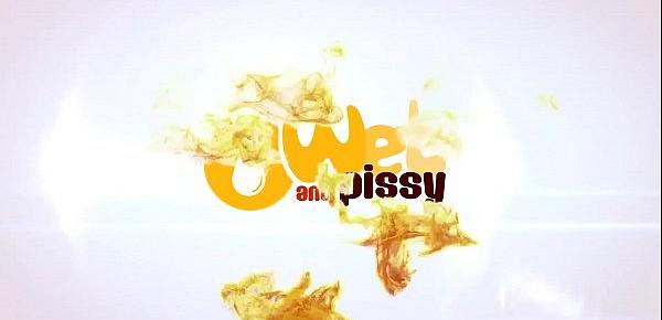  Wetting Her Panties - Sofi Goldfinger has anal fun in solo piss scene
